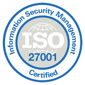 ISO 27001 Information Security Management certified